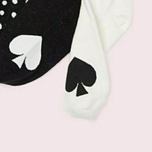 Kate Spade black and white no show socks